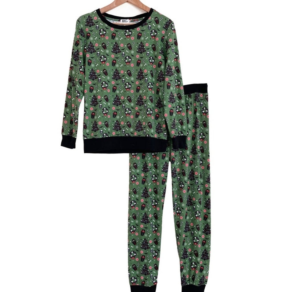 Em & Sprout Spooky Christmas Pajama Set